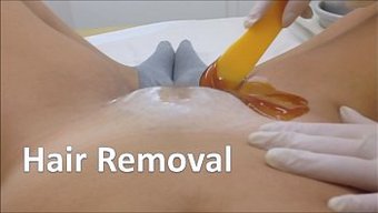 Teen (18+) Gets Her Pubic Hair Removed